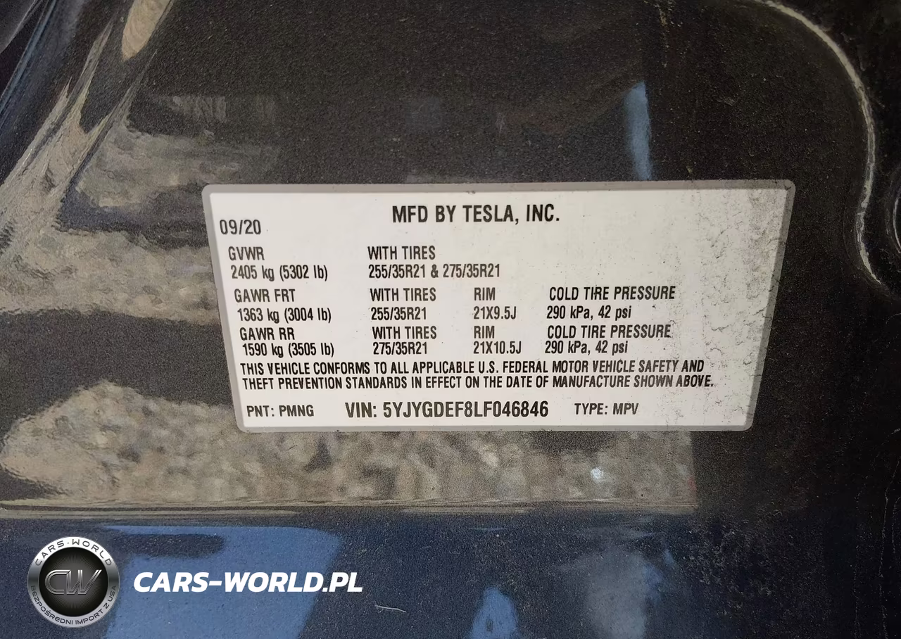 2020 Tesla Model Y Long Range Dual Motor All-Wheel Drive-Performance Dual Motor All-Wheel Drive VIN:5YJYGDEF8LF046846 - 9