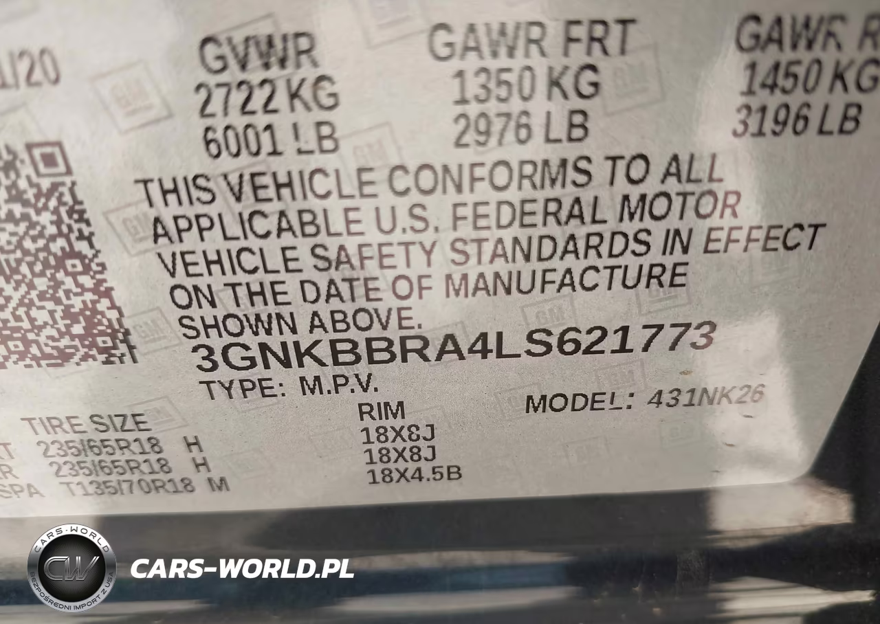 2020 Chevrolet Blazer Fwd 1Lt VIN:3GNKBBRA4LS621773 - 9