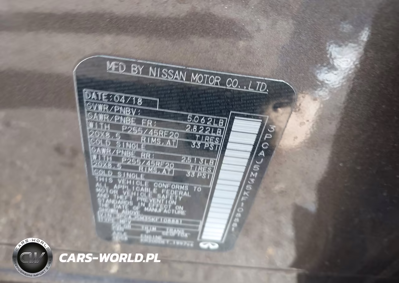 2019 Infiniti Qx50 Essential VIN:3PCAJ5M35KF108881 - 9