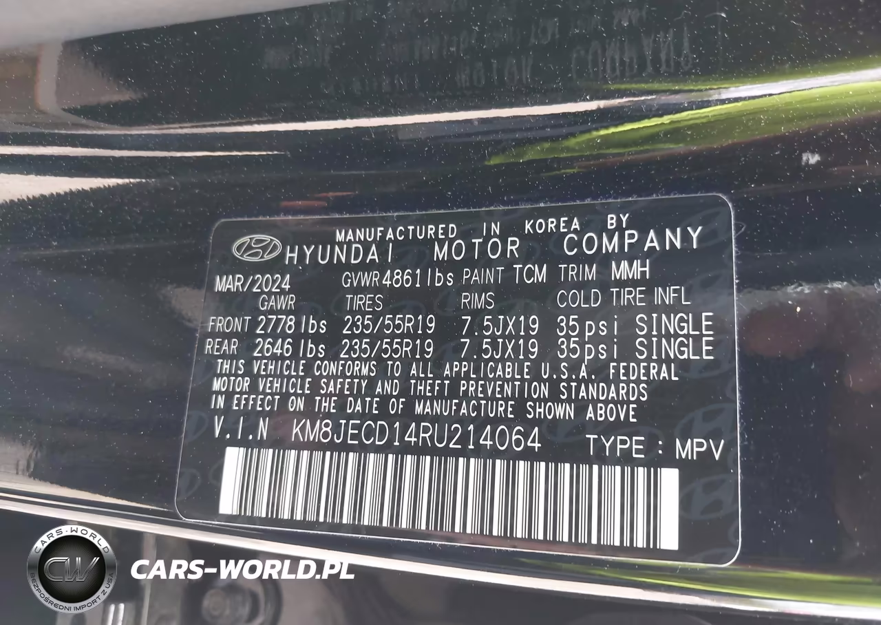2024 Hyundai Tucson Hybrid Limited VIN:KM8JECD14RU214064 - 9