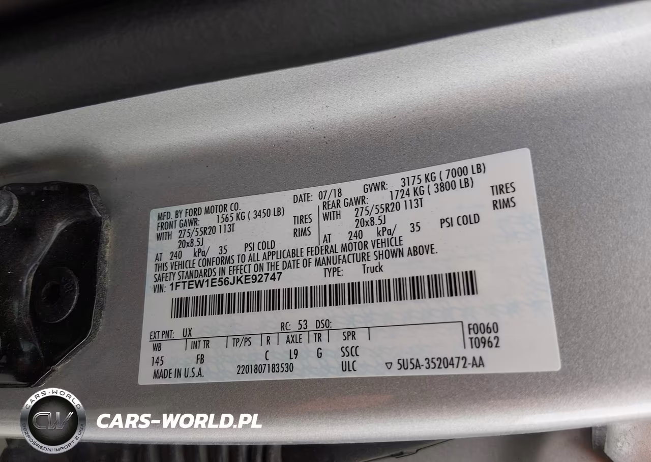 2018 Ford F-150 Xlt VIN:1FTEW1E56JKE92747 - 9