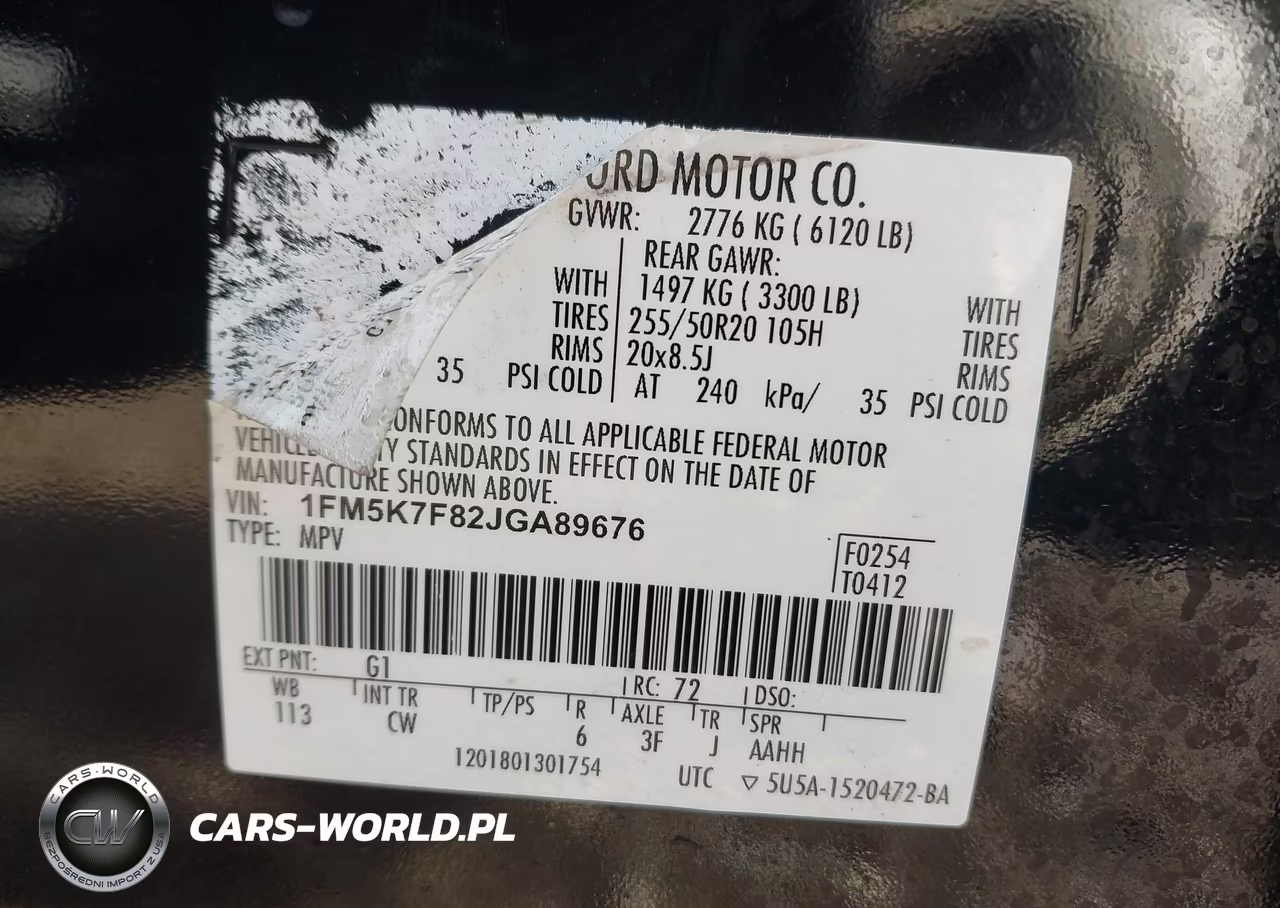 2018 Ford Explorer Limited VIN:1FM5K7F82JGA89676 - 9