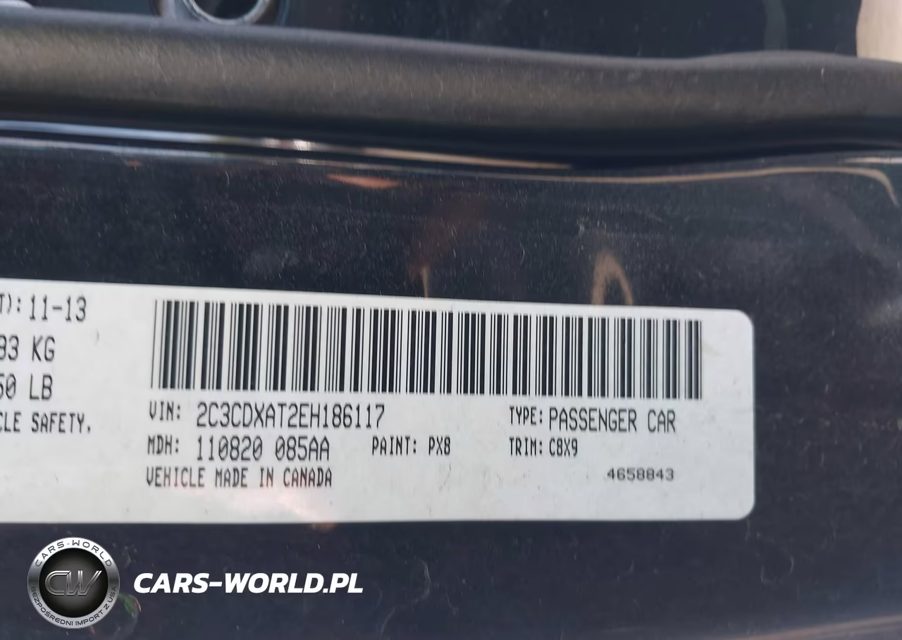 2014 Dodge Charger Police VIN:2C3CDXAT2EH186117 - 9