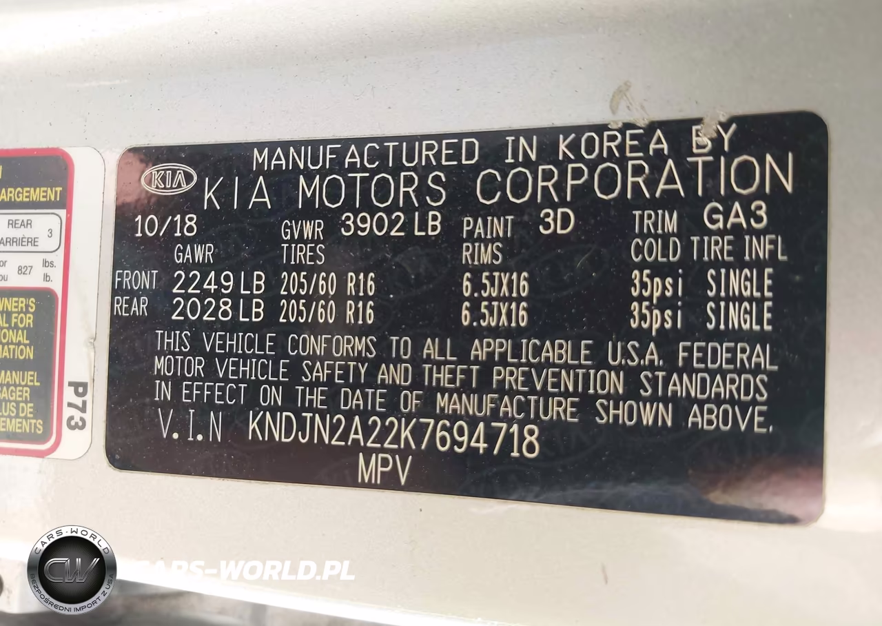 2019 Kia Soul VIN:KNDJN2A22K7694718 - 9