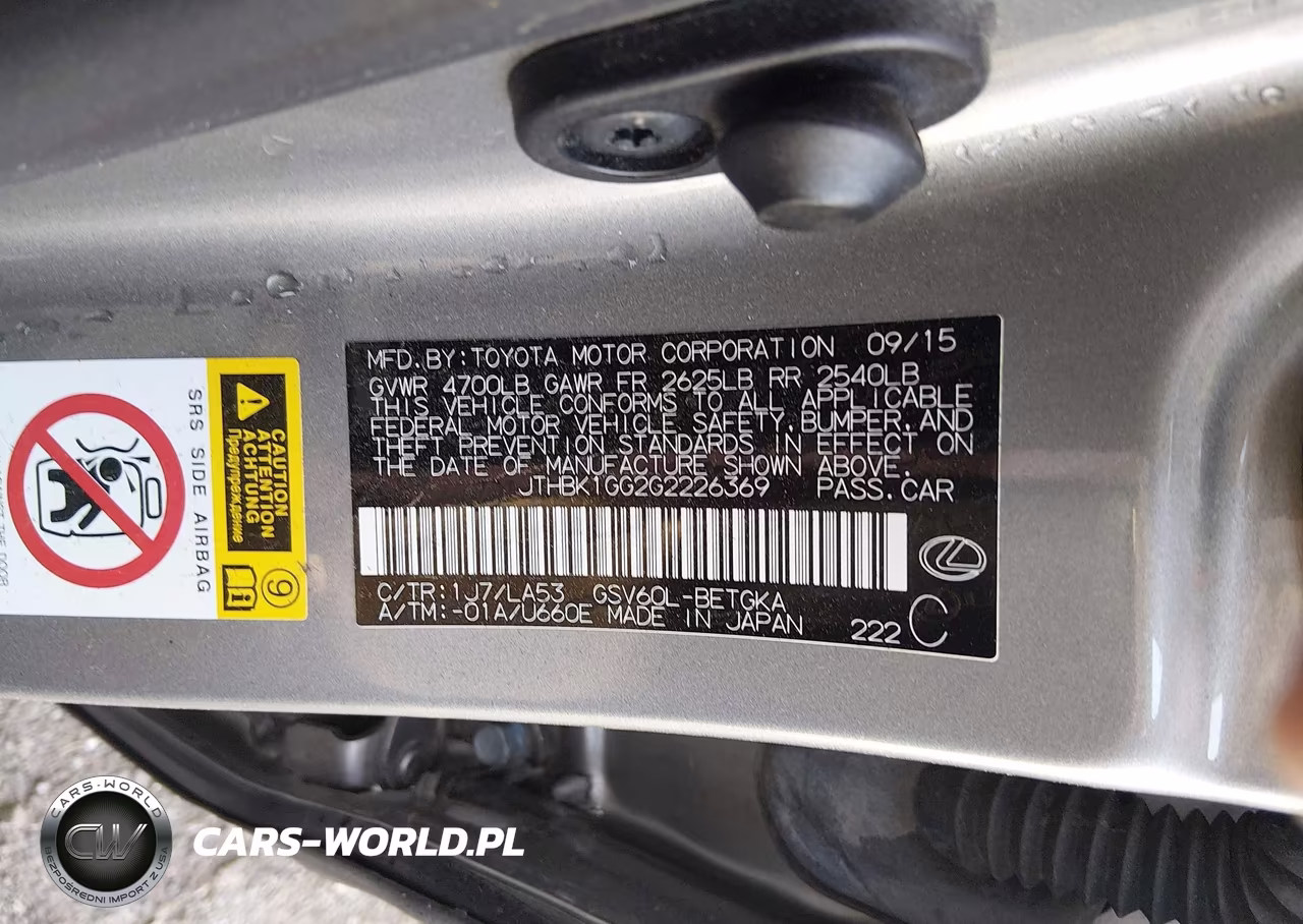 2016 Lexus Es 350 VIN:JTHBK1GG2G2226369 - 9