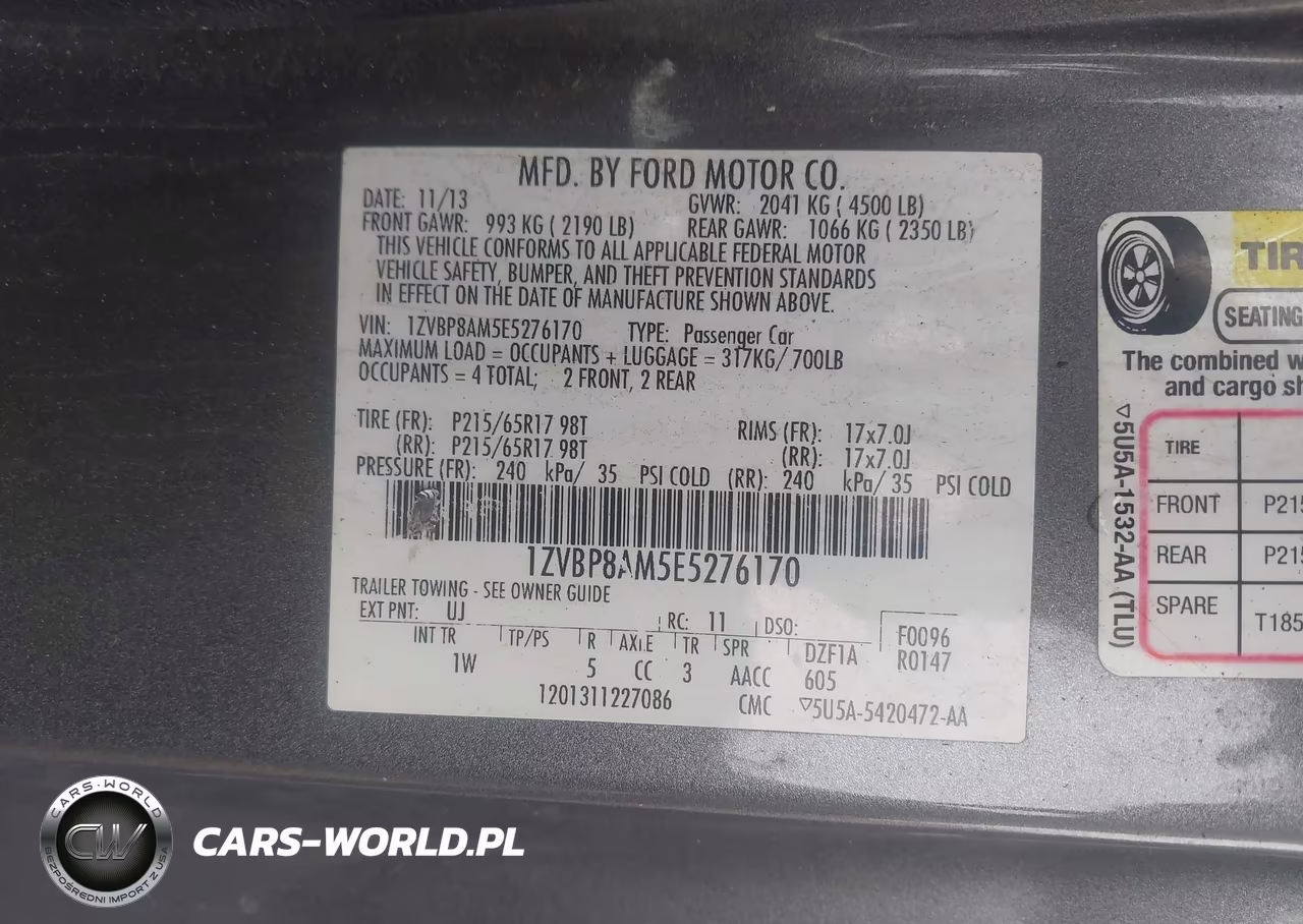 2014 Ford Mustang V6 VIN:1ZVBP8AM5E5276170 - 9