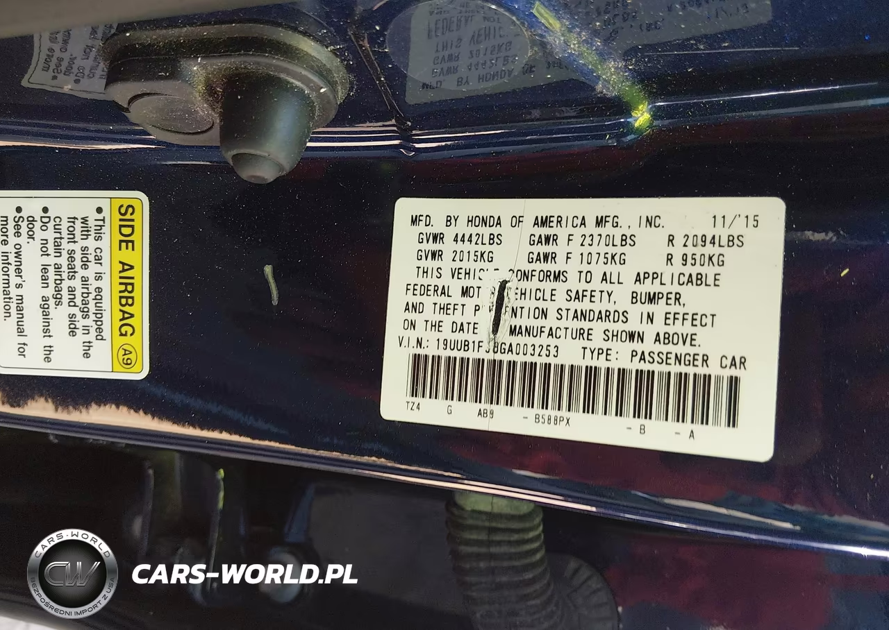 2016 Acura Tlx VIN:19UUB1F38GA003253 - 9