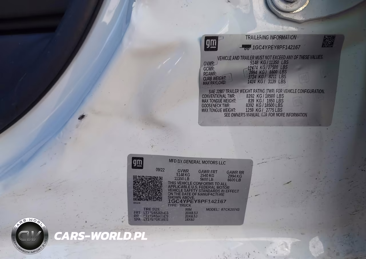 2023 Chevrolet Silverado 2500Hd VIN:1GC4YPEY8PF142167 - 9