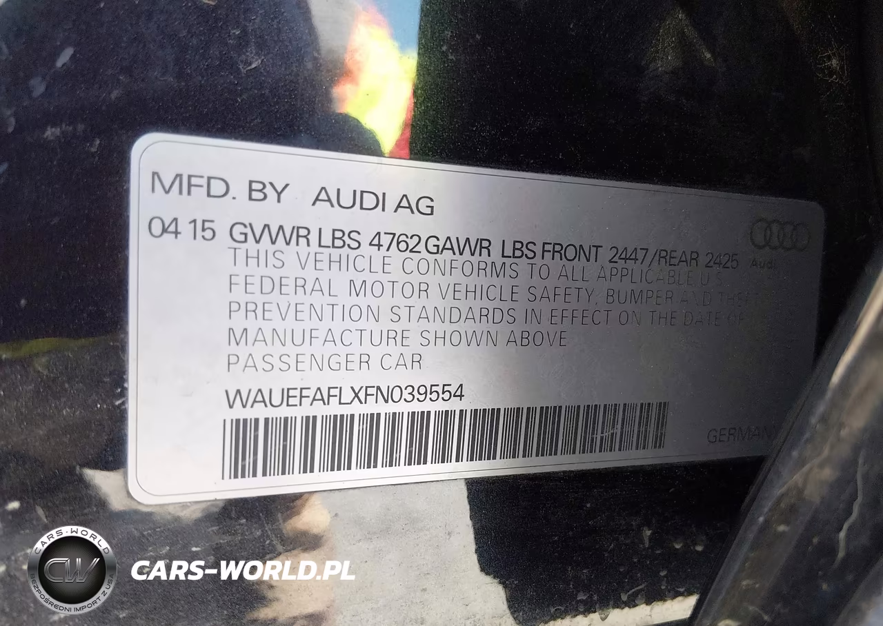 2015 Audi A4 2.0T Premium VIN:WAUEFAFLXFN039554 - 9