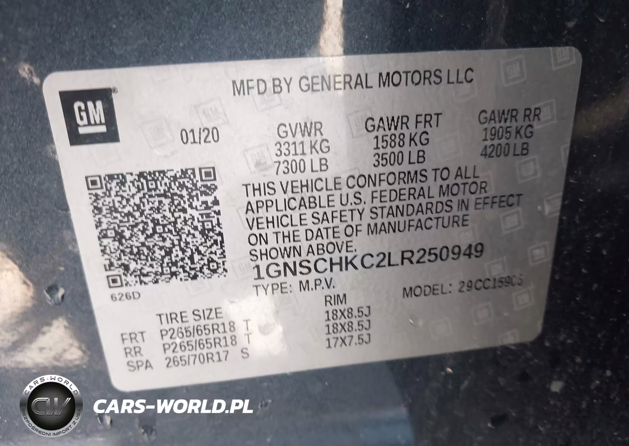 2020 Chevrolet Suburban 2Wd Lt VIN:1GNSCHKC2LR250949 - 9