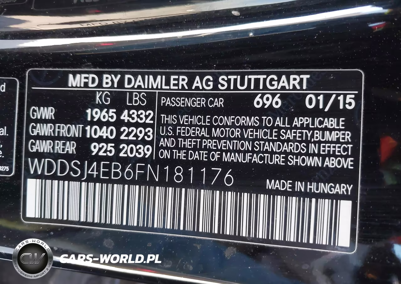 2015 Mercedes-Benz Cla 250 VIN:WDDSJ4EB6FN181176 - 9