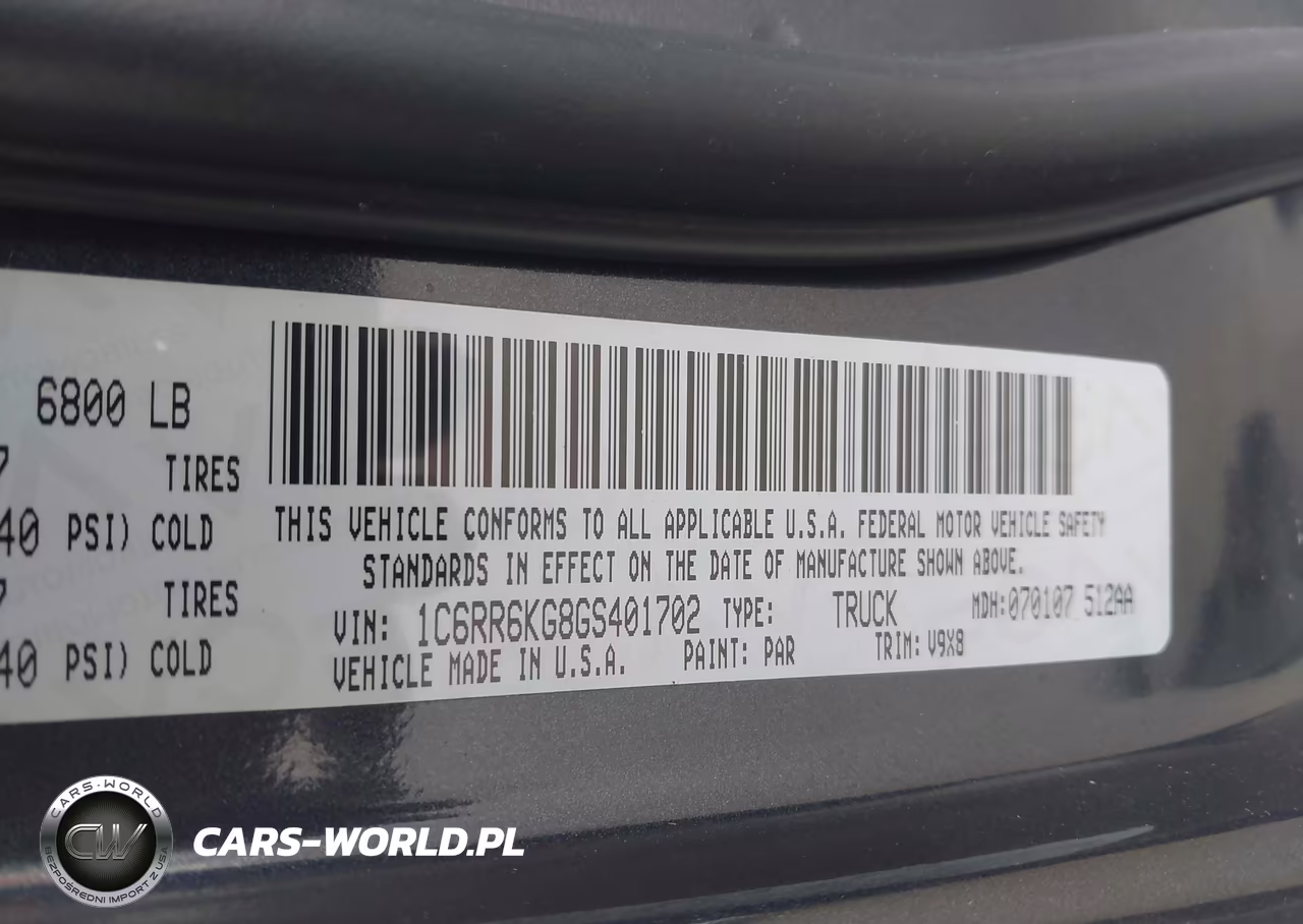 2016 Ram 1500 Tradesman VIN:1C6RR6KG8GS401702 - 9