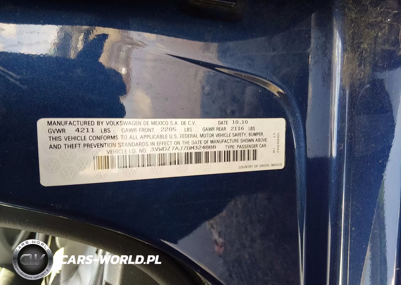 2011 Volkswagen Jetta 2.5L Se VIN:3VWDZ7AJ7BM324888 - 9