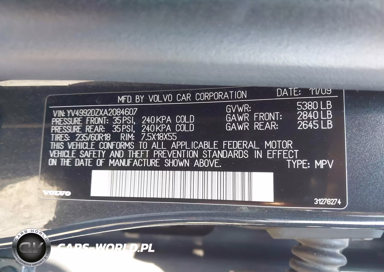 2010 Volvo Xc60 T6-T6 R-Design VIN:YV4992DZXA2084607 - 9
