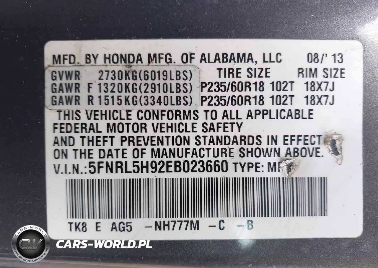 2014 Honda Odyssey Touring-Touring Elite VIN:5FNRL5H92EB023660 - 9
