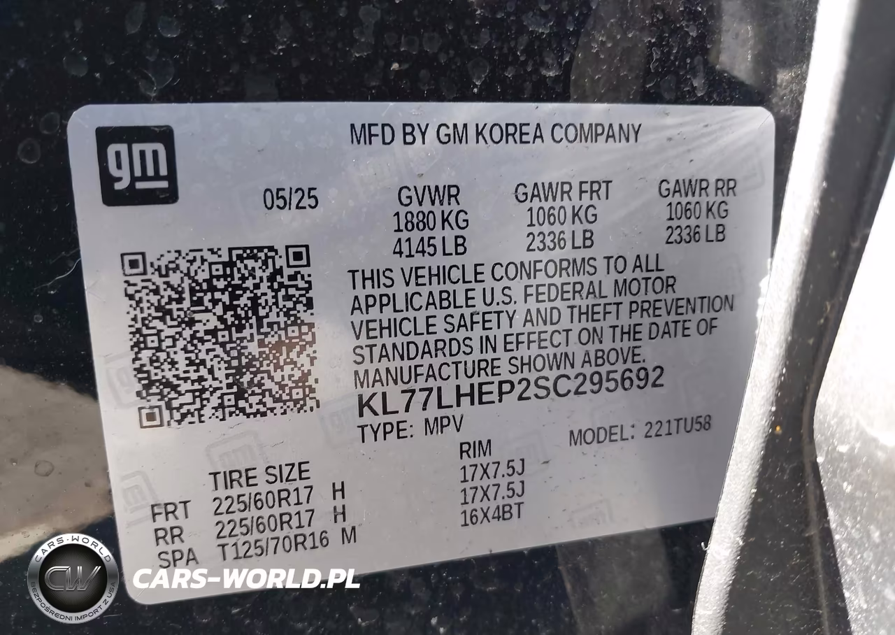 2025 Chevrolet Trax Fwd Lt VIN:KL77LHEP2SC295692 - 9