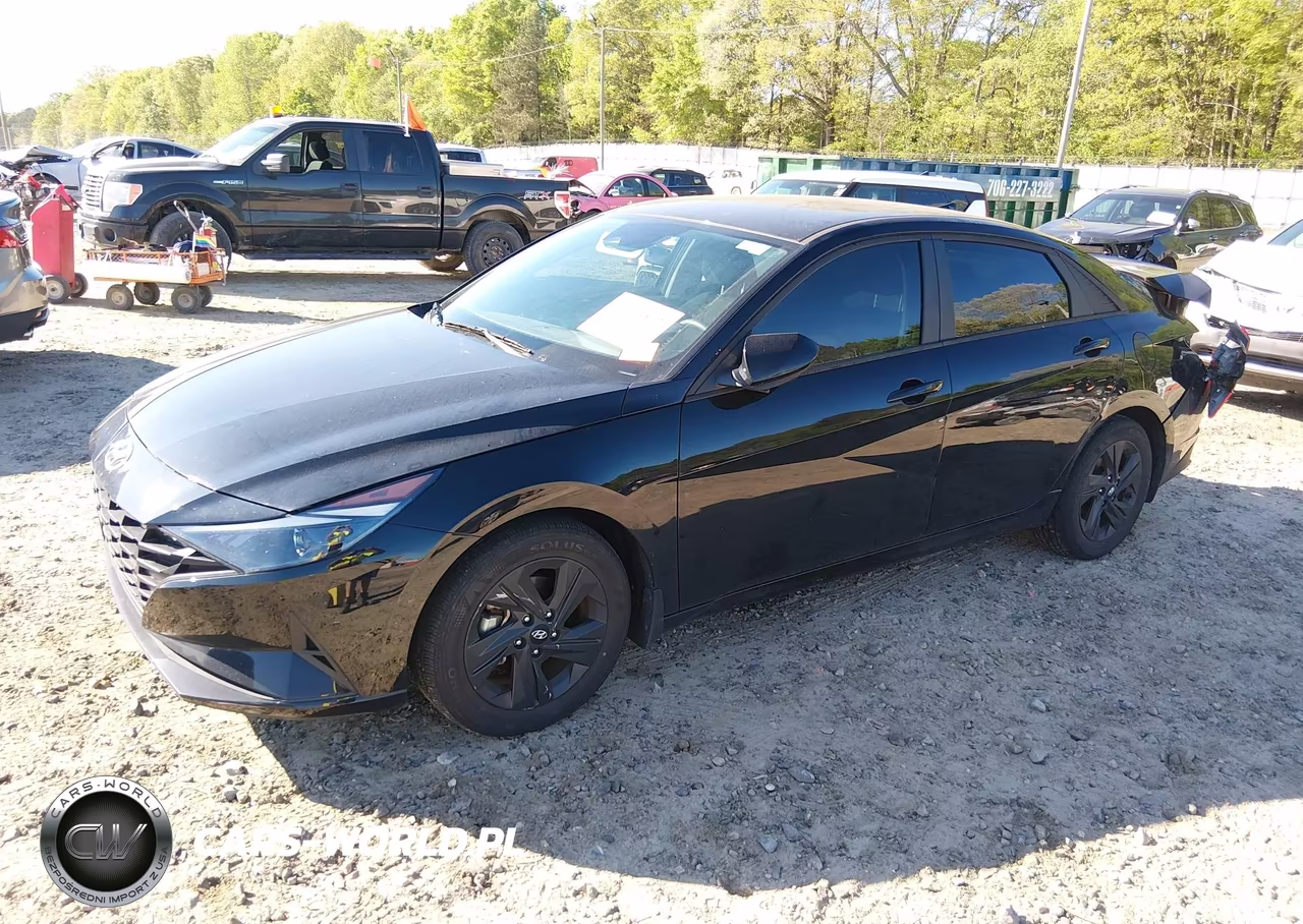 2023 Hyundai Elantra Hybrid Blue VIN:KMHLM4AJ3PU039597 - 2