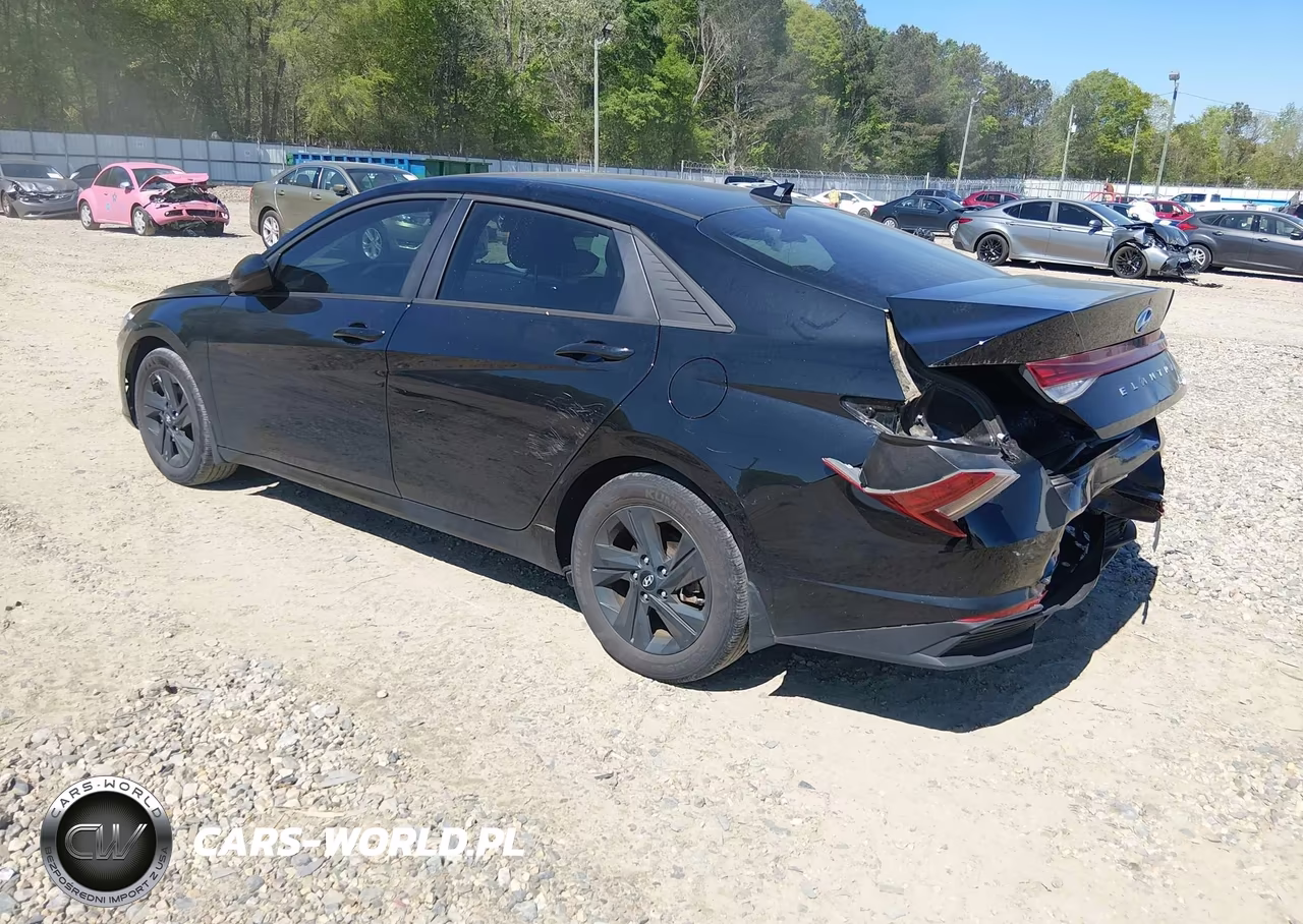 2023 Hyundai Elantra Hybrid Blue VIN:KMHLM4AJ3PU039597 - 3