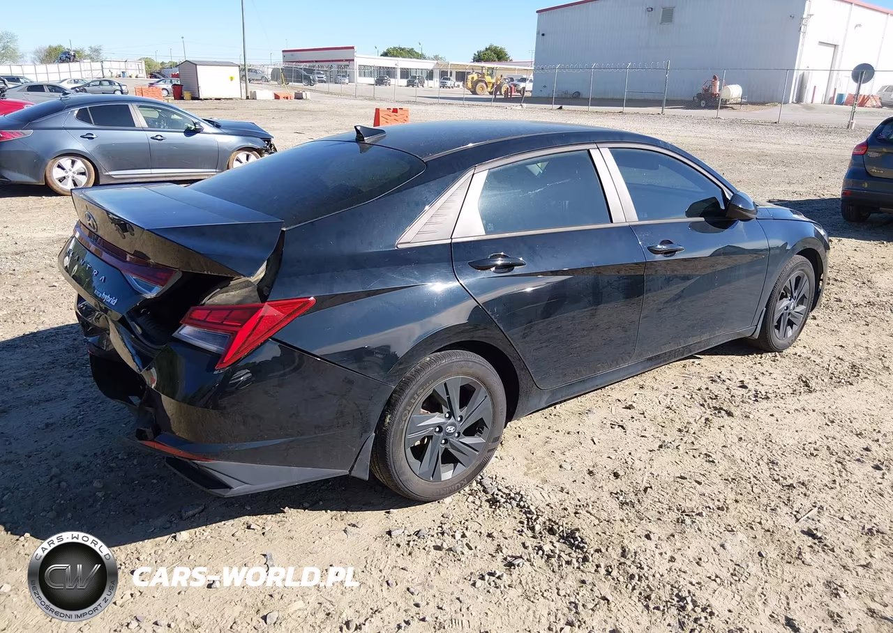 2023 Hyundai Elantra Hybrid Blue VIN:KMHLM4AJ3PU039597 - 4