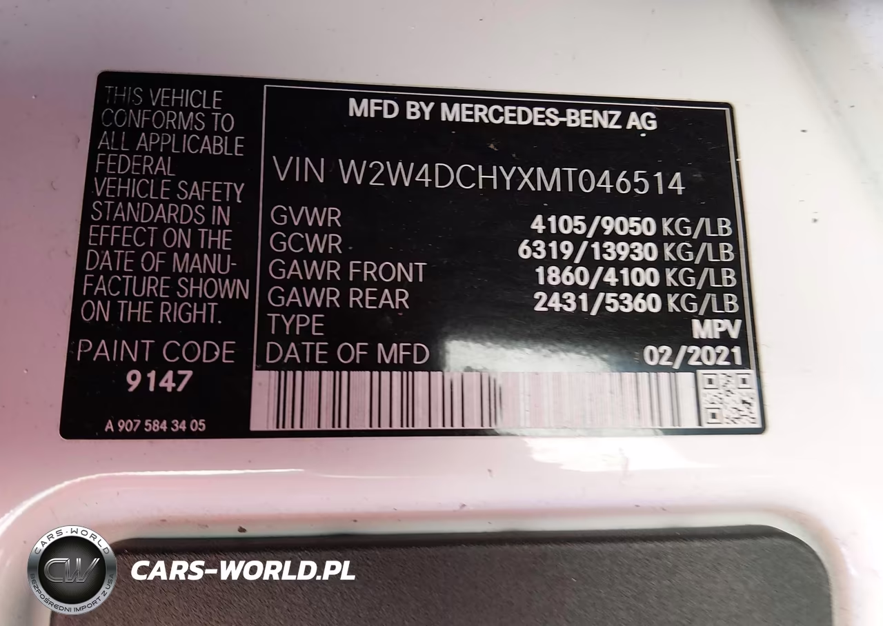 2021 Freightliner Sprinter 2500 High Roof I4 Diesel VIN:W2W4DCHYXMT046514 - 9