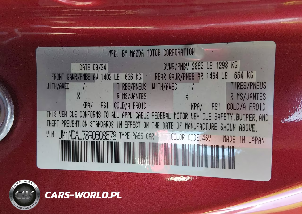 2024 Mazda Mx-5 Miata Rf Club VIN:JM1NDAL78R0608578 - 9