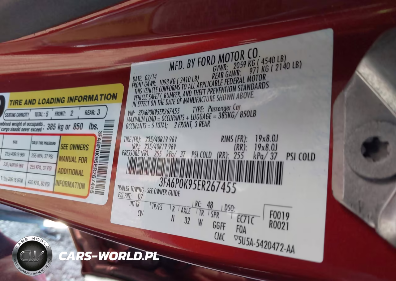 2014 Ford Fusion Titanium VIN:3FA6P0K95ER267455 - 9
