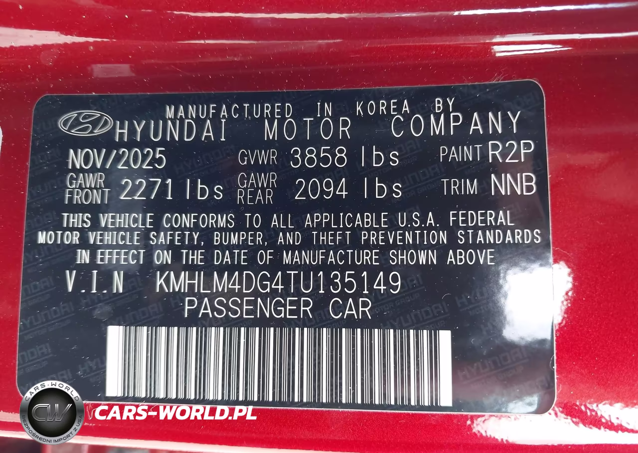 2026 Hyundai Elantra Sel Sport VIN:KMHLM4DG4TU135149 - 9