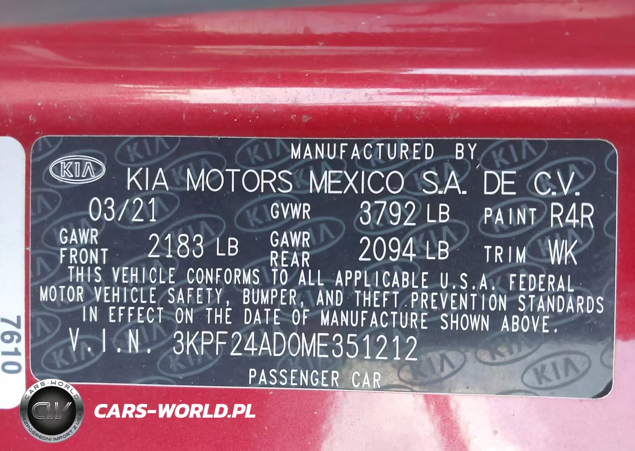 2021 Kia Forte Lxs VIN:3KPF24AD0ME351212 - 9