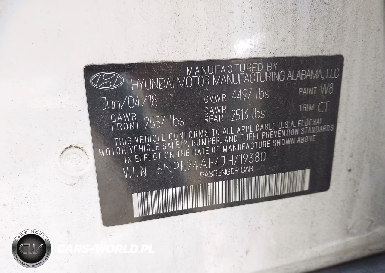 2018 Hyundai Sonata Se VIN:5NPE24AF4JH719380 - 9