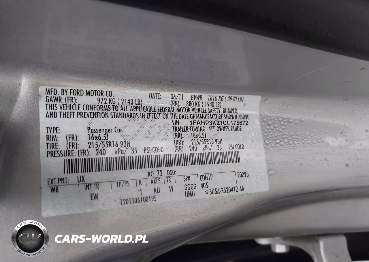 2012 Ford Focus Se VIN:1FAHP3K21CL175672 - 9