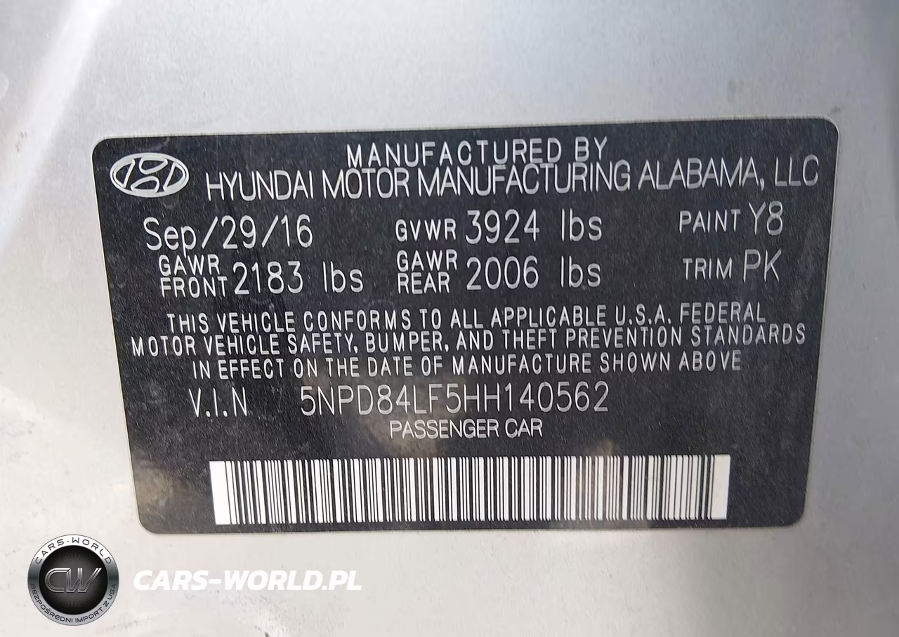 2017 Hyundai Elantra Se VIN:5NPD84LF5HH140562 - 9