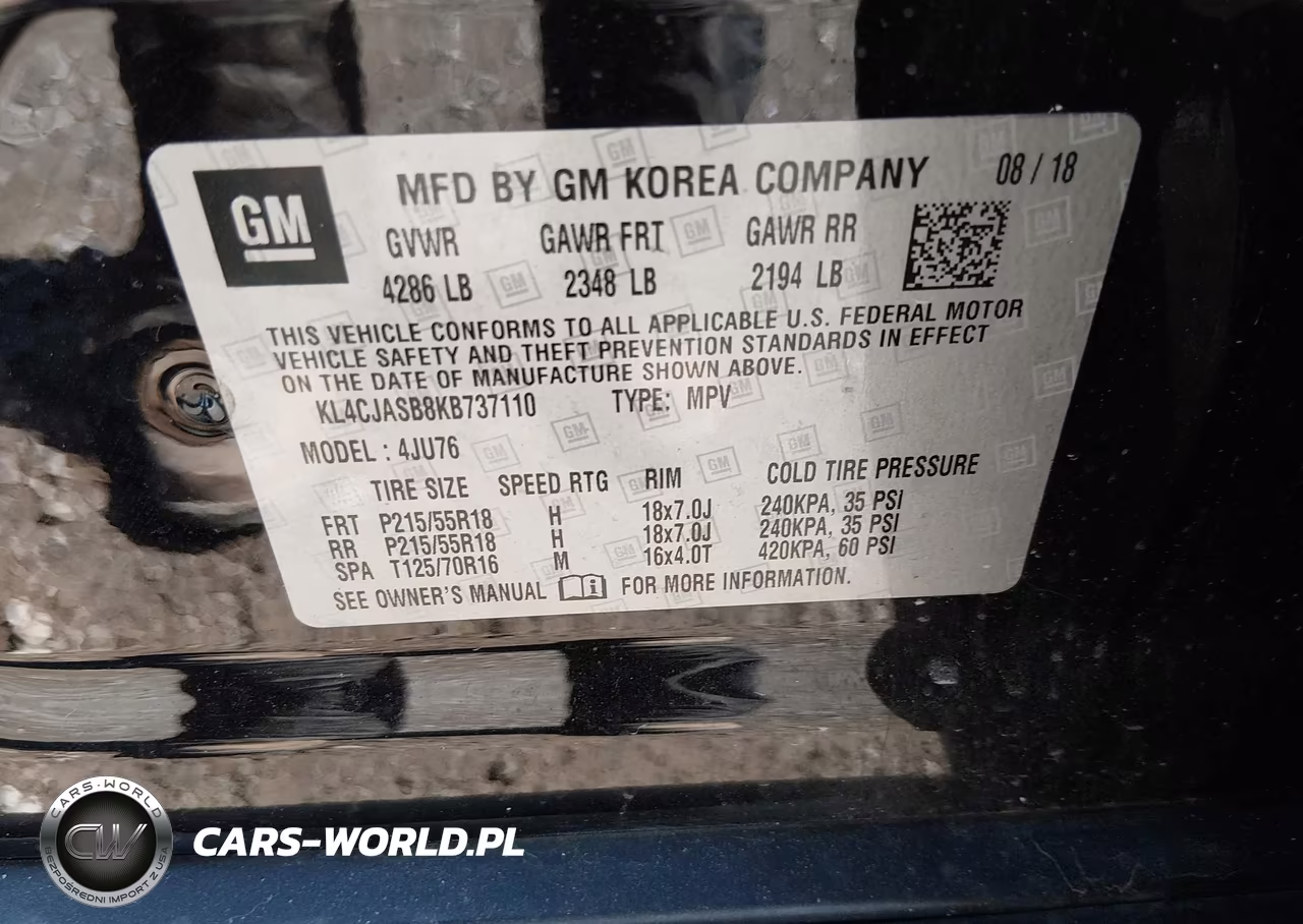 2019 Buick Encore Fwd Preferred VIN:KL4CJASB8KB737110 - 9