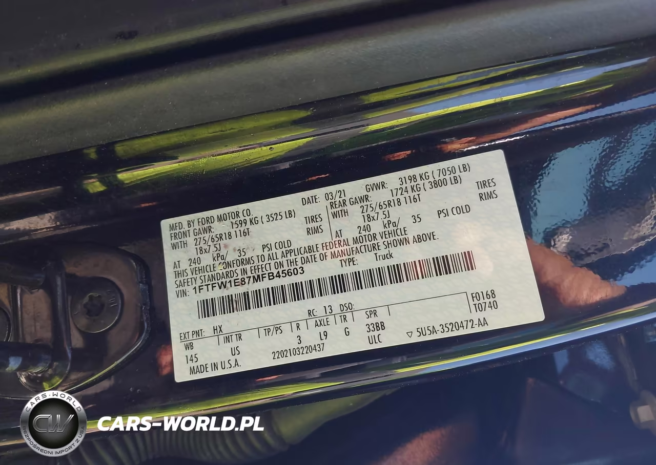 2021 Ford F-150 Xlt VIN:1FTFW1E87MFB45603 - 9