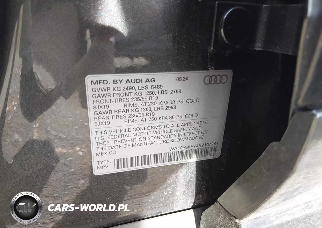 2024 Audi Q5 Premium 45 Tfsi S Line Quattro VIN:WA1GAAFY4R2107241 - 9