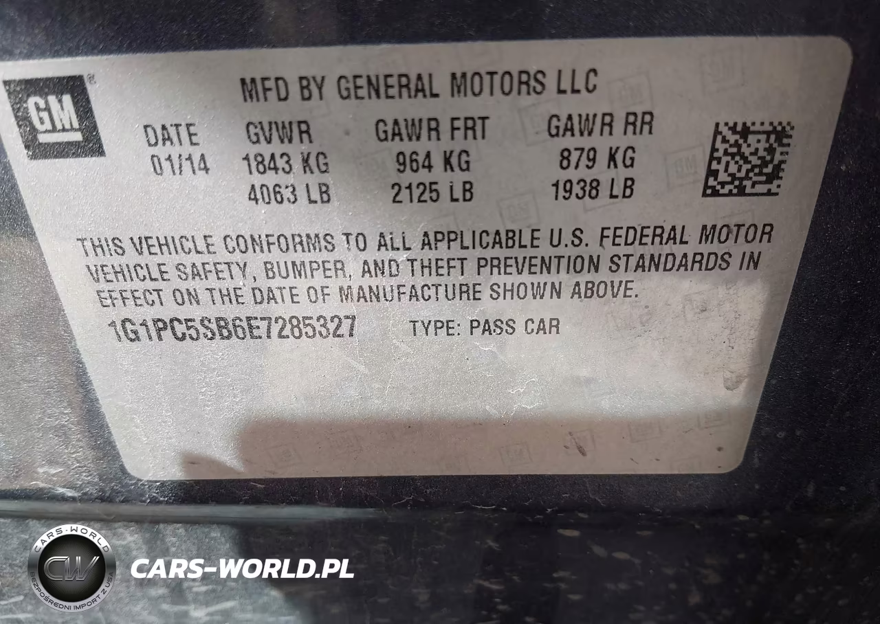 2014 Chevrolet Cruze 1Lt Auto VIN:1G1PC5SB6E7285327 - 9