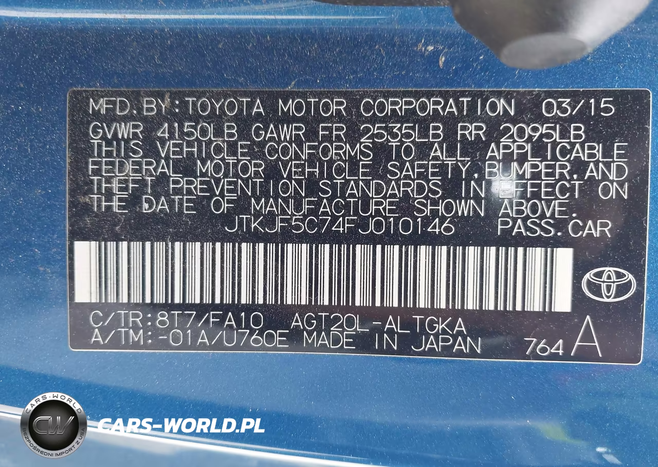 2015 Scion Tc VIN:JTKJF5C74FJ010146 - 9