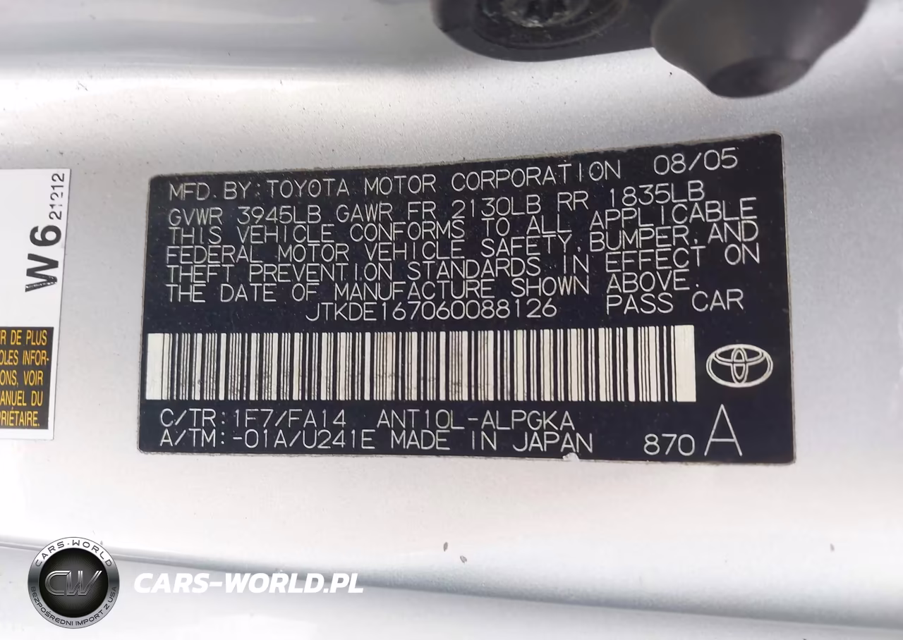 2006 Scion Tc VIN:JTKDE167060088126 - 9