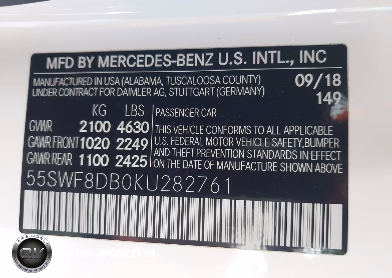 2019 Mercedes-Benz C 300 VIN:55SWF8DB0KU282761 - 9