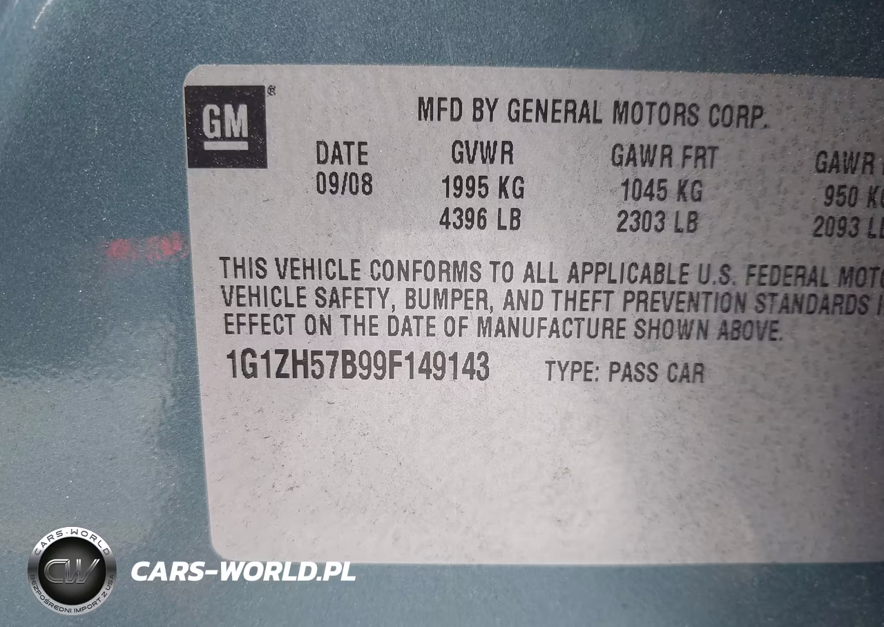2009 Chevrolet Malibu Lt VIN:1G1ZH57B99F149143 - 9