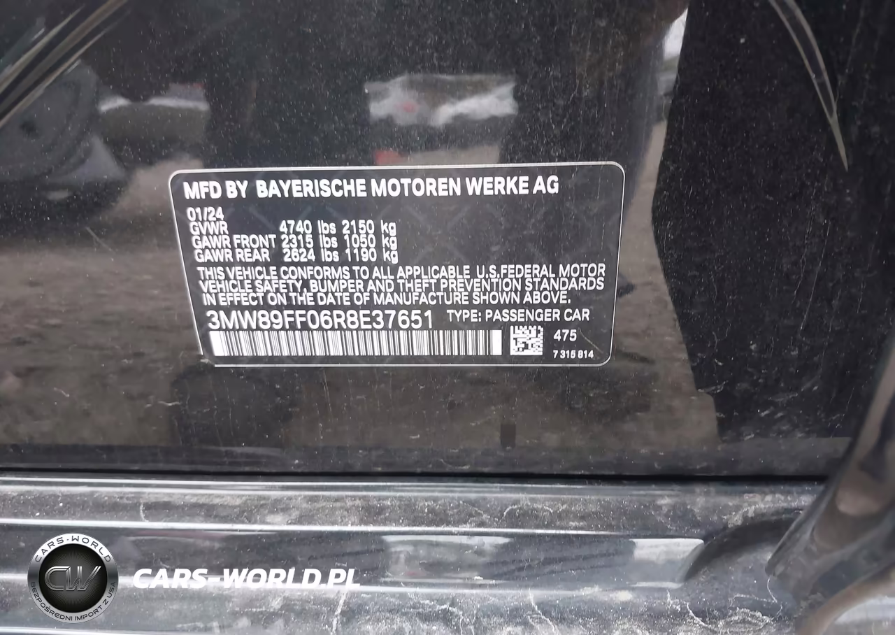 2024 BMW 330I xDrive VIN:3MW89FF06R8E37651 - 9