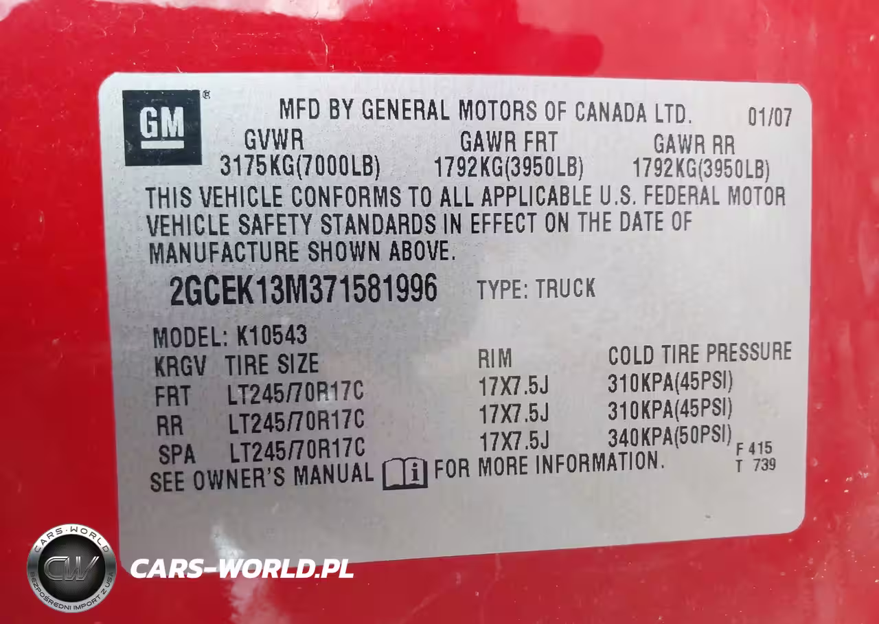 2007 Chevrolet Silverado 1500 Ltz VIN:2GCEK13M371581996 - 9