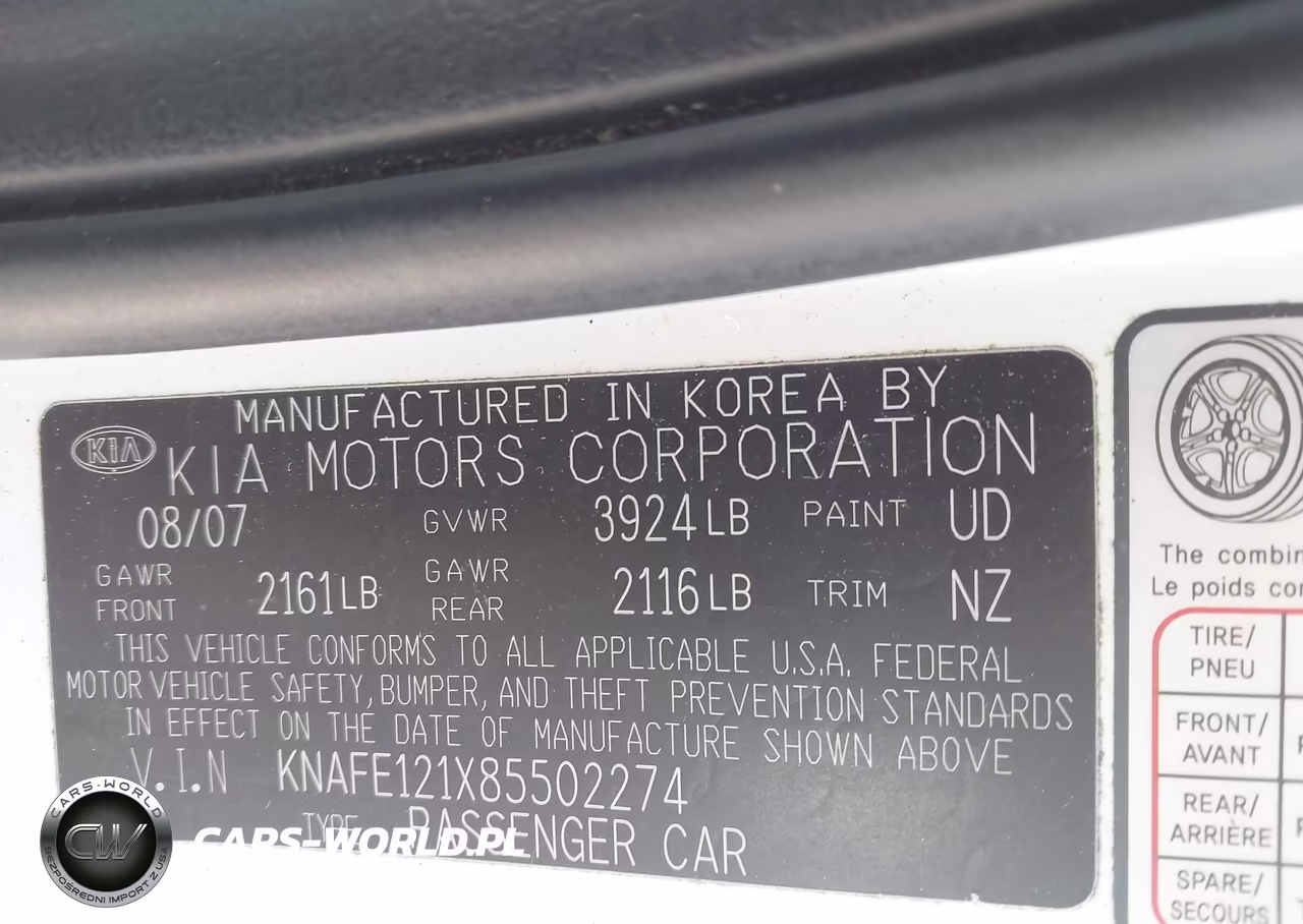2008 Kia Spectra Ex VIN:KNAFE121X85502274 - 9