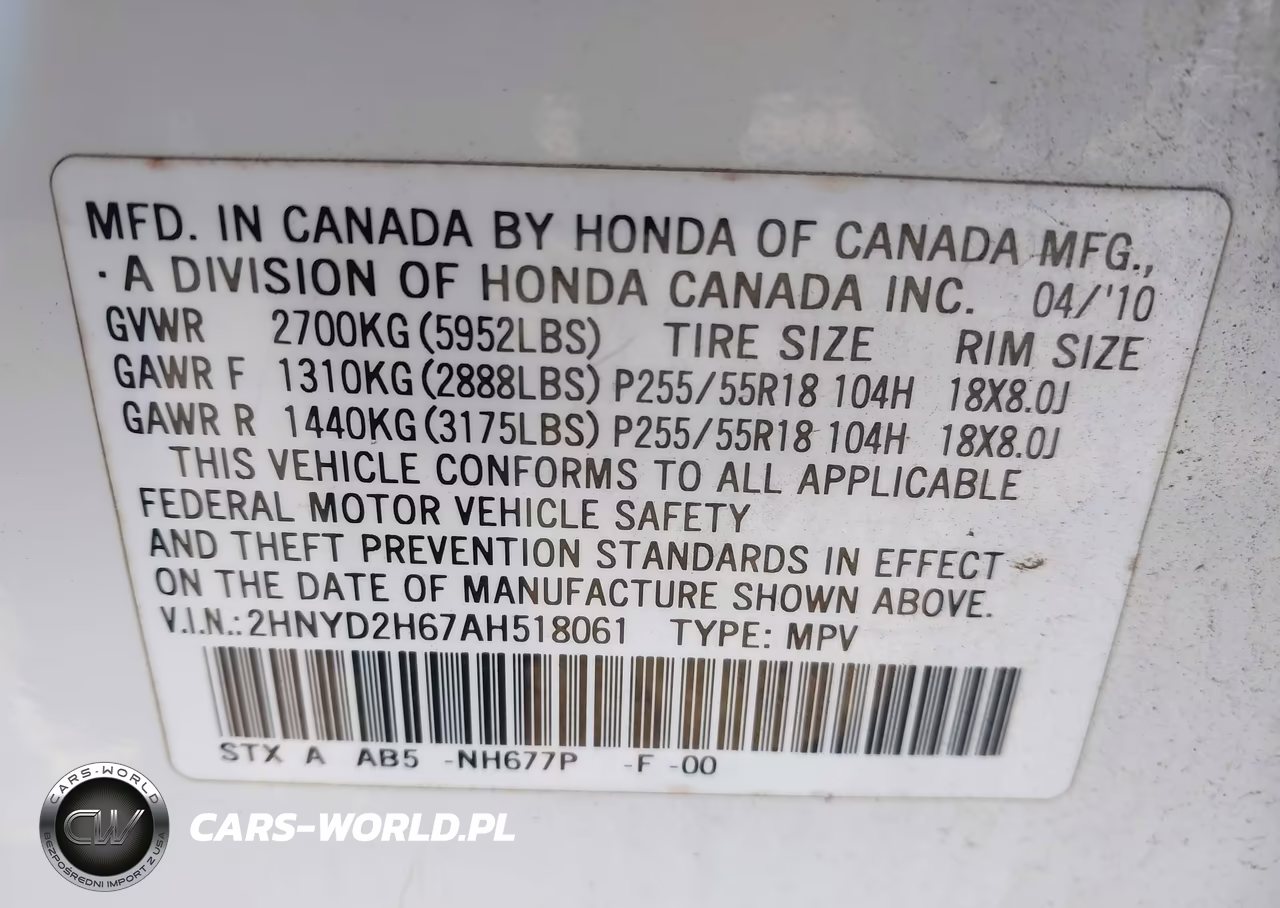 2010 Acura Mdx Technology Package VIN:2HNYD2H67AH518061 - 9