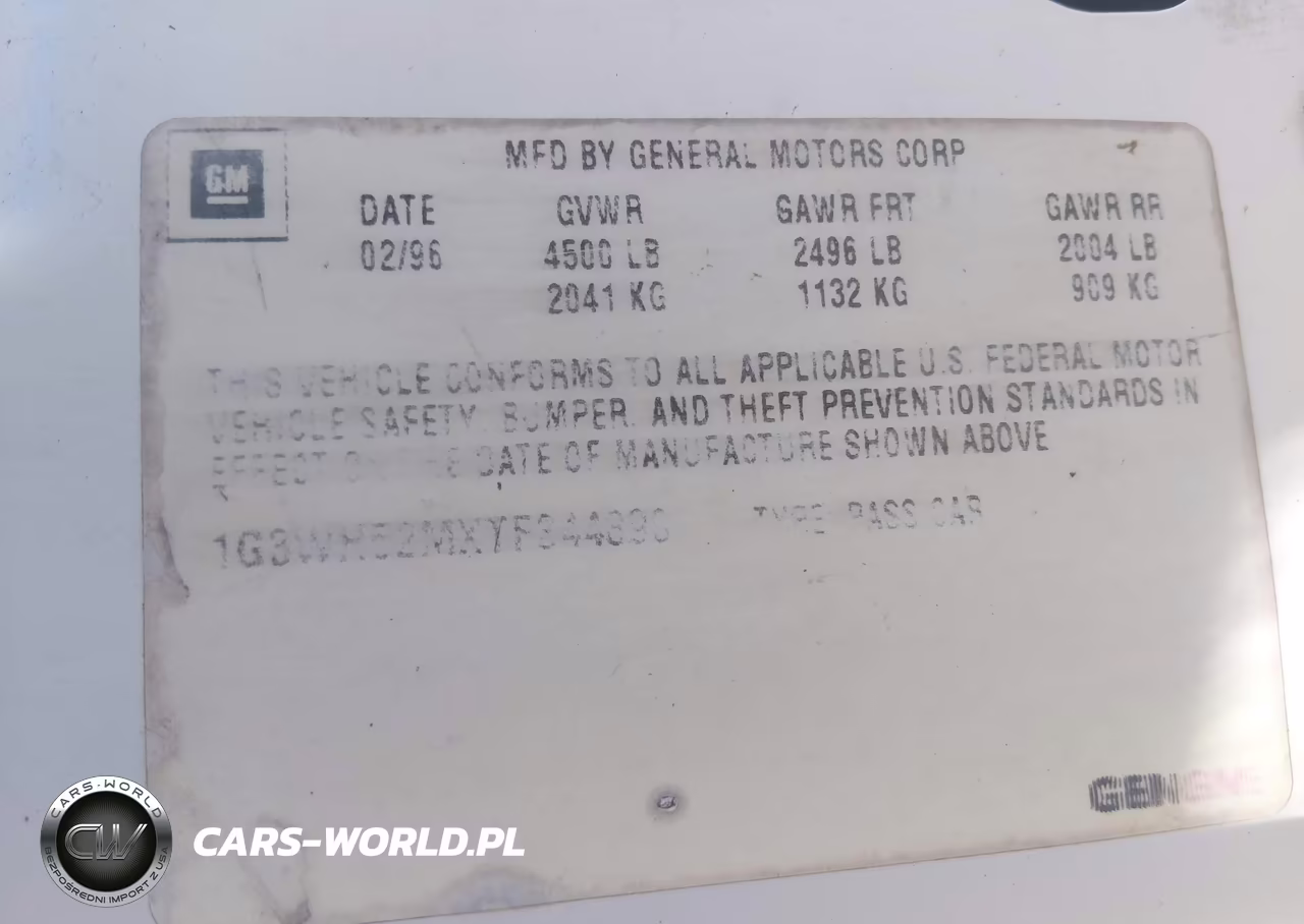 1996 Oldsmobile Cutlass Supreme Sl VIN:1G3WH52MXTF344890 - 9