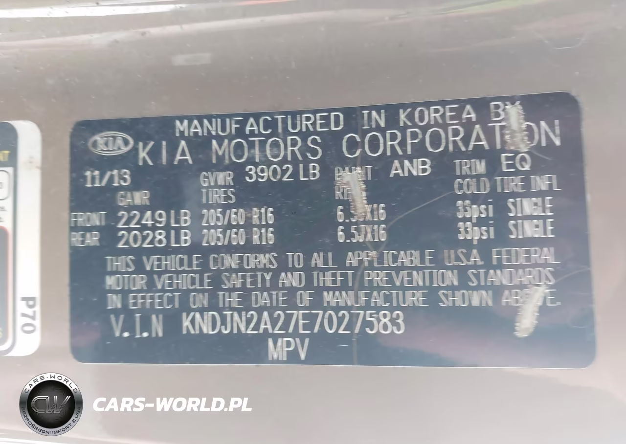 2014 Kia Soul VIN:KNDJN2A27E7027583 - 9