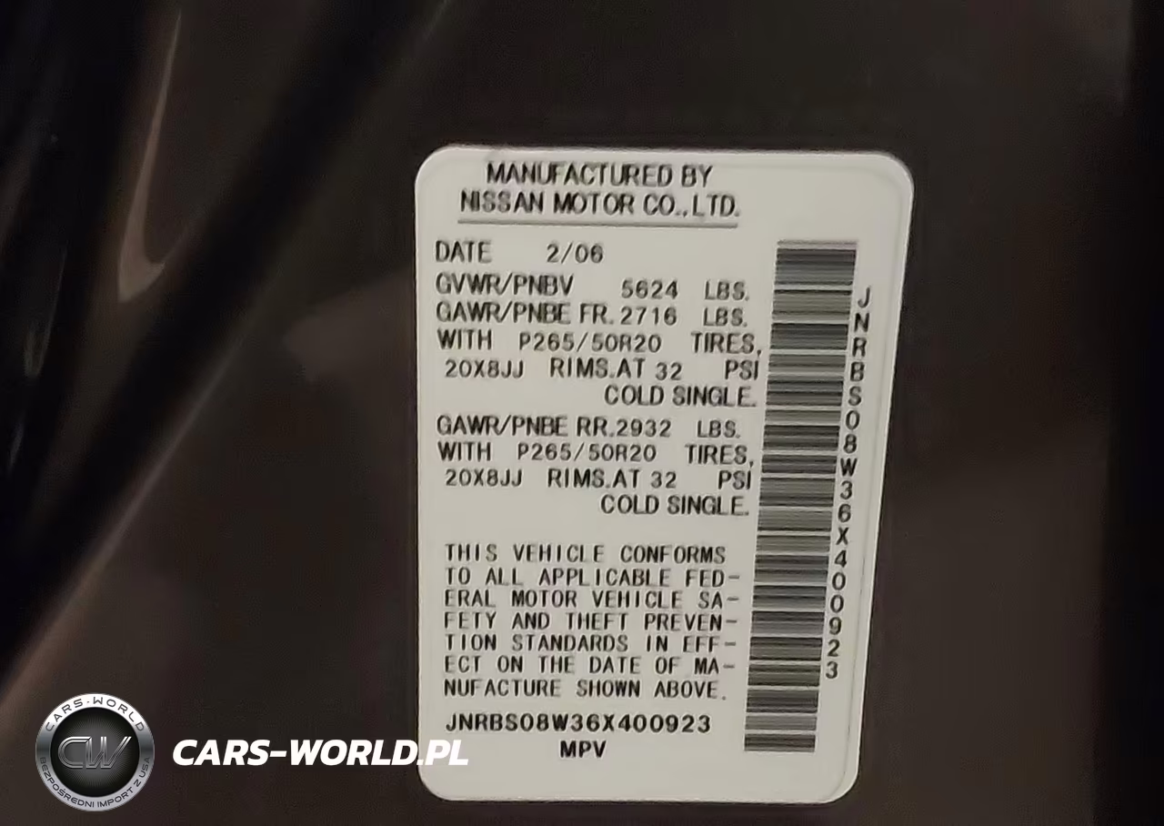 2006 Infiniti Fx45 VIN:JNRBS08W36X400923 - 9