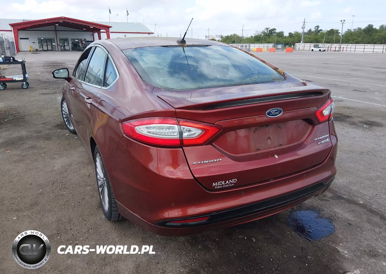 2014 Ford Fusion Hybrid Titanium VIN:3FA6P0RU3ER278917 - 3