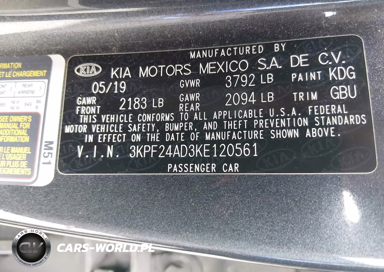 2019 Kia Forte Lxs VIN:3KPF24AD3KE120561 - 9