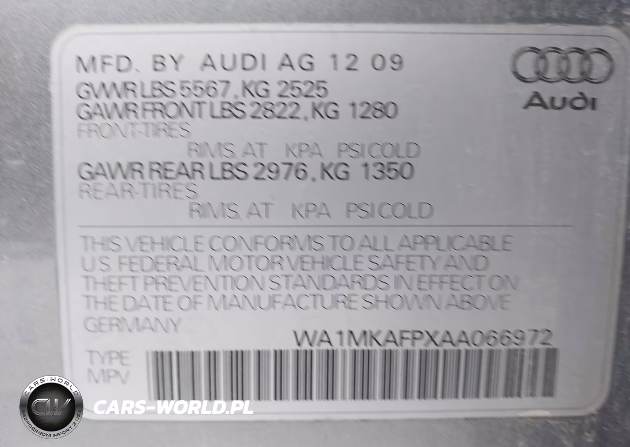 2010 Audi Q5 3.2 Premium VIN:WA1MKAFPXAA066972 - 9