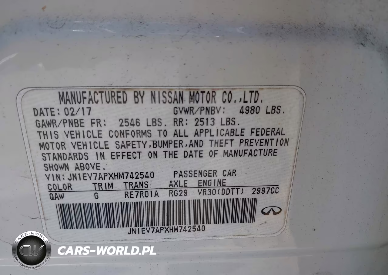 2017 Infiniti Q50 3.0T Premium VIN:JN1EV7APXHM742540 - 9